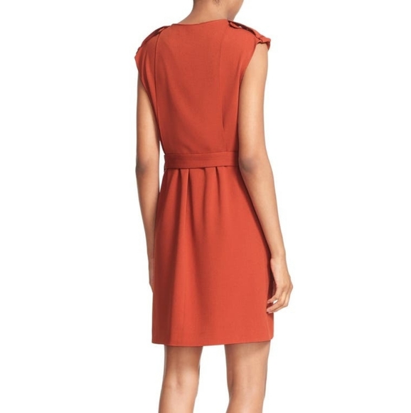 SOLD Tibi Savanna' V-Neck Crepe Sheath Dress - Picture 4 of 11